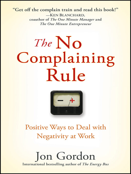 Cover image for The No Complaining Rule